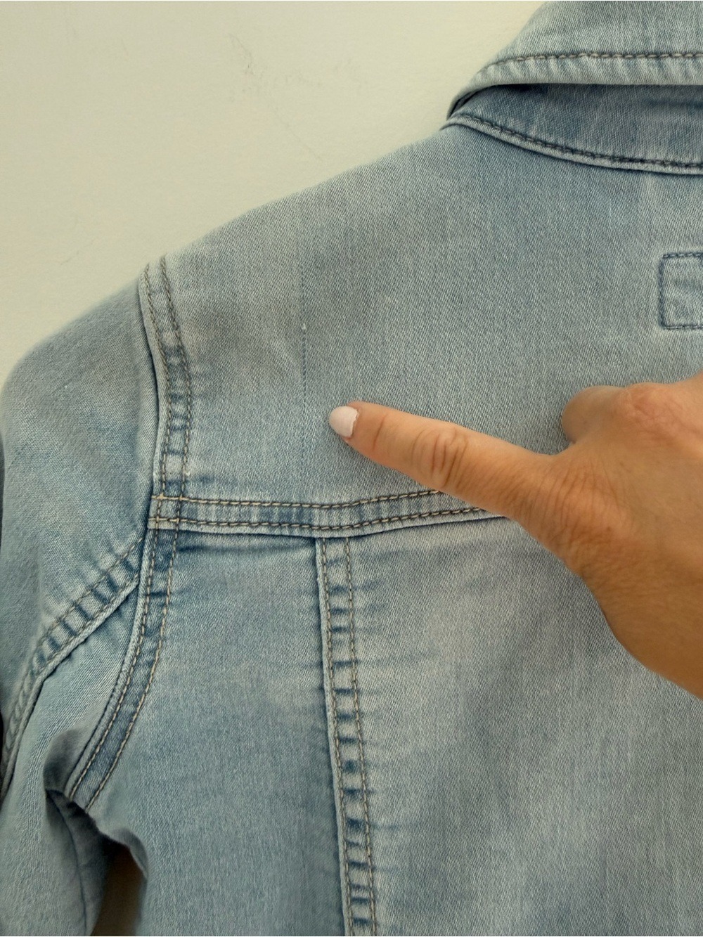 Gap Super Soft Girl Denim Jean Jacket Light Wash Size Large - Picture 12 of 13